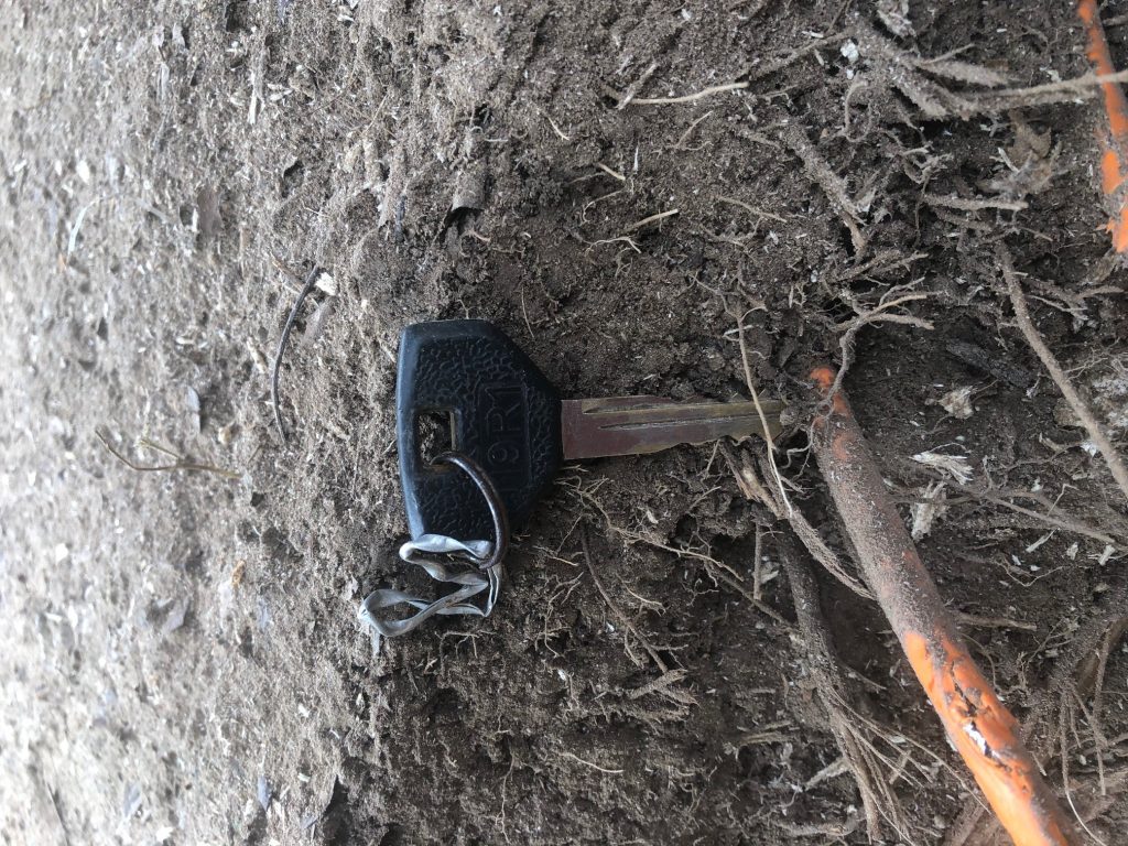 Key in dirt Key in dirt